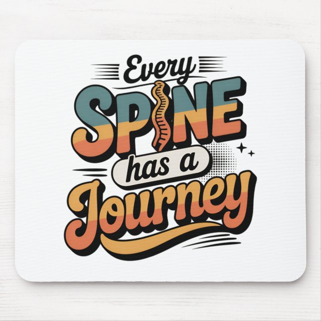 Spine Care Journey and Body Alignment Mouse Mat (Front)