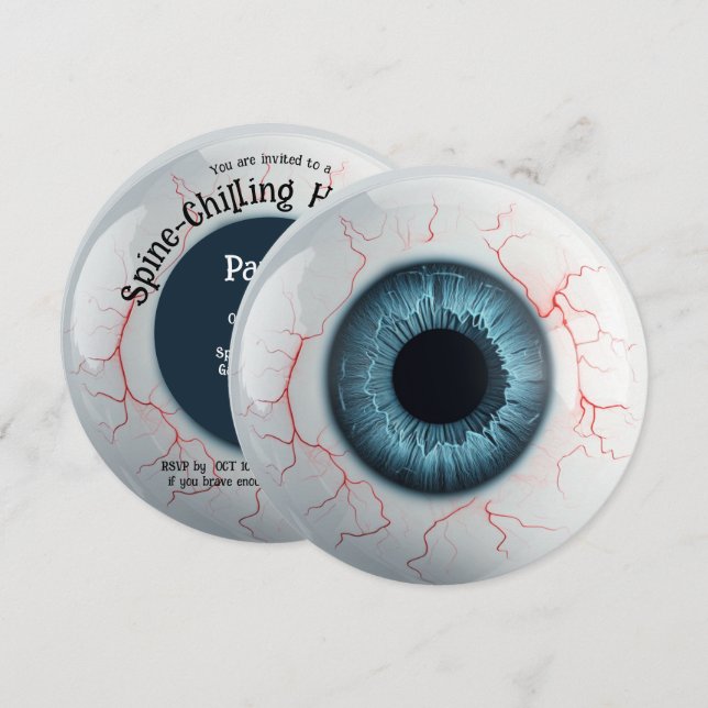 Spine-Chilling Halloween Party! Invitation (Front/Back)