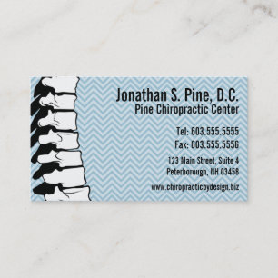 Spine Chiropractic Business Cards