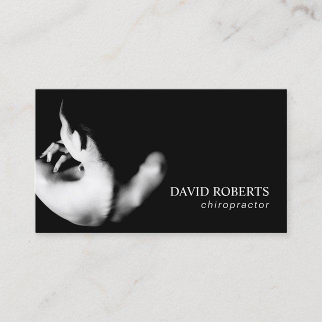 Spine Chiropractor Chiropractic Therapist Business Card (Front)