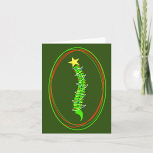 Spine Christmas Tree Christmas Card