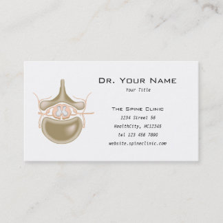 Spine Clinic Business Card