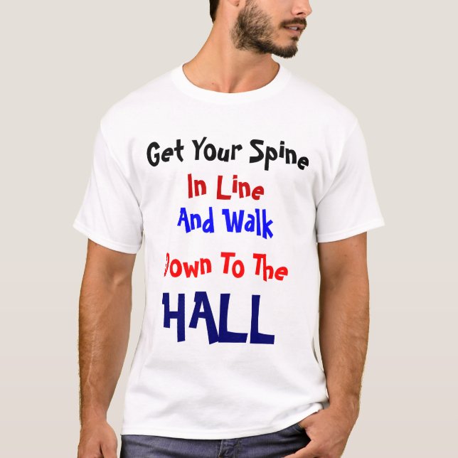 Spine in Line T-Shirt (Front)