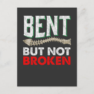 Spine Sideways Curve Funny Medical Awareness Postcard