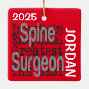 Spine Surgeon Extraordinaire CUSTOM Ceramic Ornament