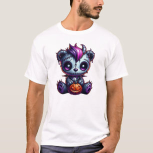 Spine-Tingling Skeleton Teddy T-Shirt