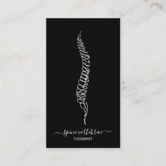 Spine vertebrae orthopaedic doctor hospital  business card