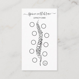 Spine vertebrae orthopedic doctor LOYALTY Business Card
