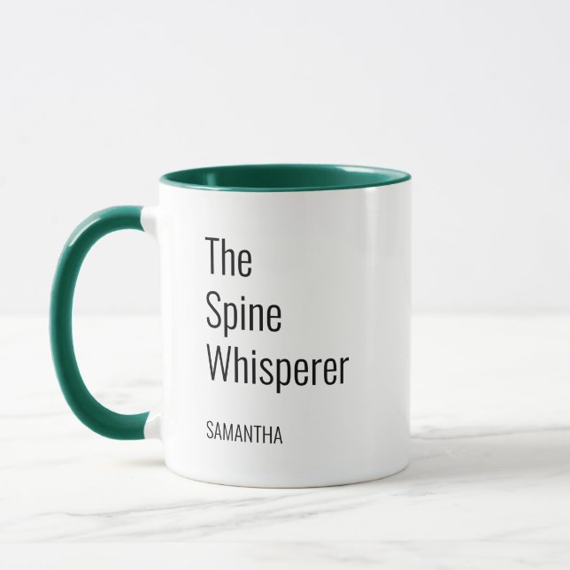 Spine Whisperer Chiropractor Personalised Coworker Mug (Left)