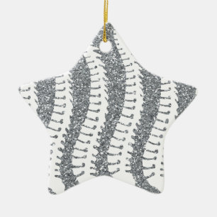 Spines and FAUX Glitter Star Ornament