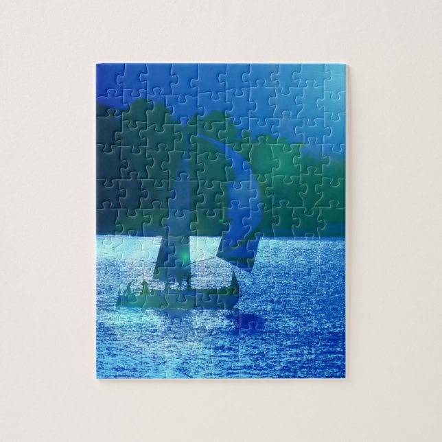 Spinnaker Racing Sailboat Puzzle (Vertical)