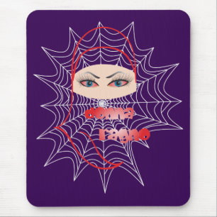Spinnenfrau / Spiderwoman / donna ragno Mouse Mat