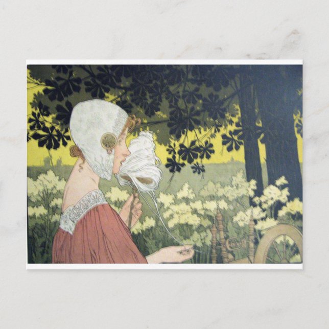 SPINNER BRODEUSE POSTCARD (Front)