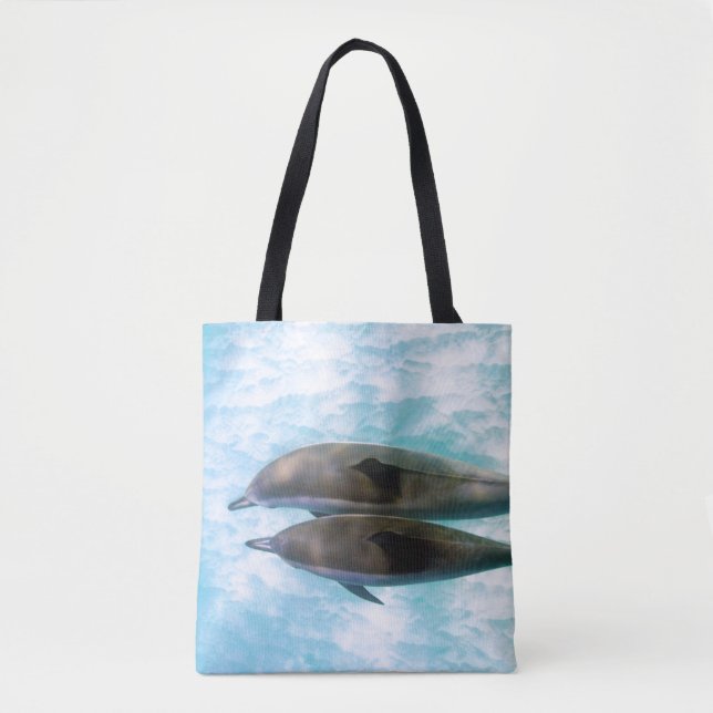Spinner Dolphins | Oahu Hawaii Tote Bag (Front)