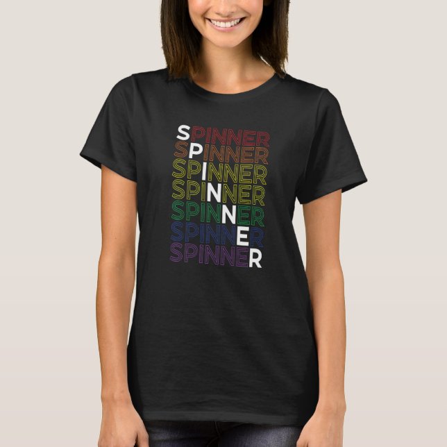 Spinner Handspinner & Drop Spindle T-Shirt (Front)
