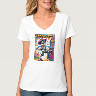Spinnin and Grinnin Forever – Psychedelic Cowboy T-Shirt