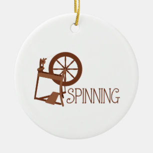 Spinning Ceramic Tree Decoration