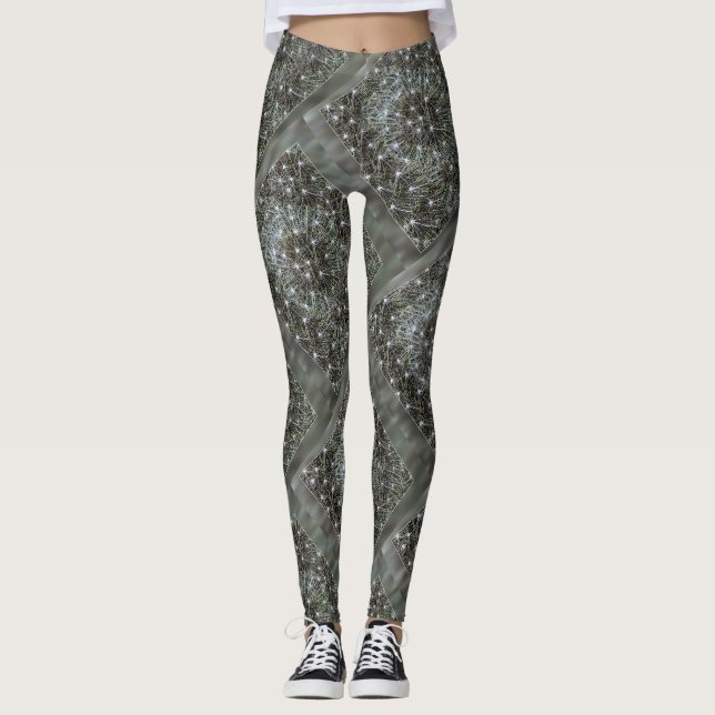 Spinning dandelion puff leggings (Front)
