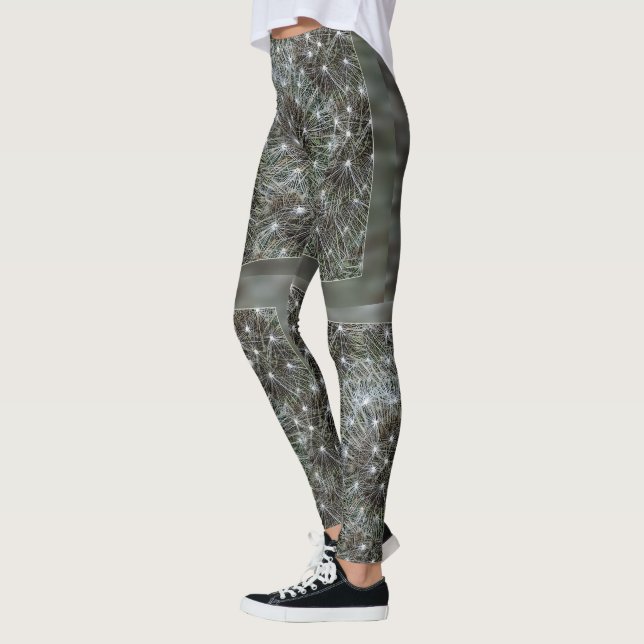 Spinning dandelion puff leggings (Left)