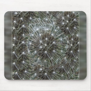 Spinning dandelion puff mouse mat