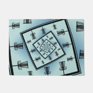 Spinning Disc Golf Baskets Doormat