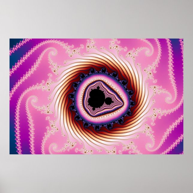Spinning Fast - Fractal Poster (Front)
