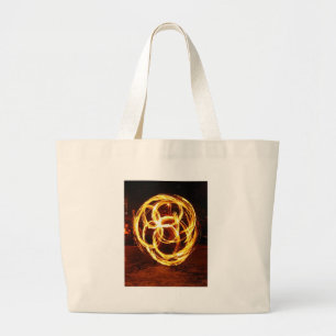 Spinning Fire - Celtic Knot Large Tote Bag