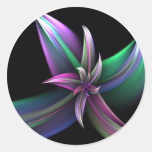 Spinning Flower Sticker