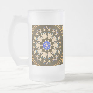 Spinning Frosted Glass Beer Mug