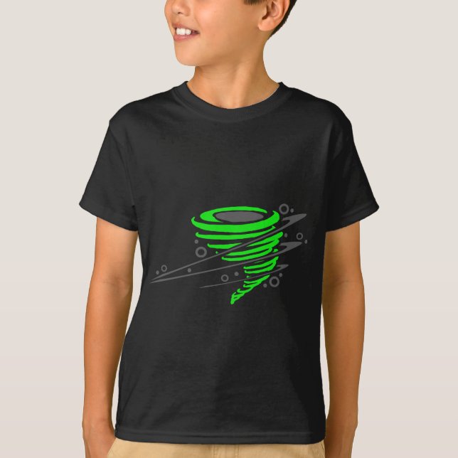 Spinning green tornado T-Shirt (Front)