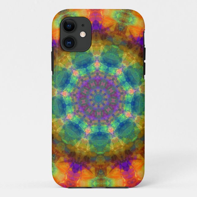 Spinning Kaleidoscope Rainbow Case-Mate iPhone Cas Case-Mate iPhone Case (Back)