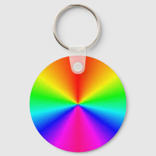 Spinning lights key ring
