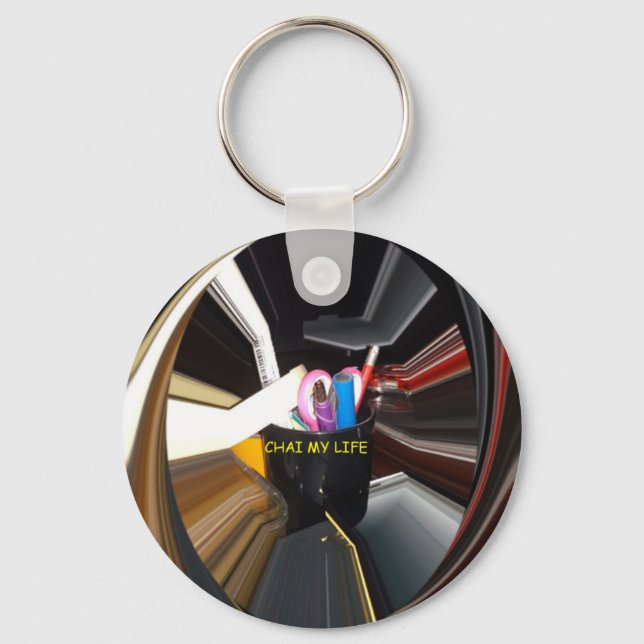 Spinning Office Essentials Modern Wall Decor      Key Ring (Front)