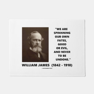 Spinning Our Own Fates Good Or Evil James Quote Doormat