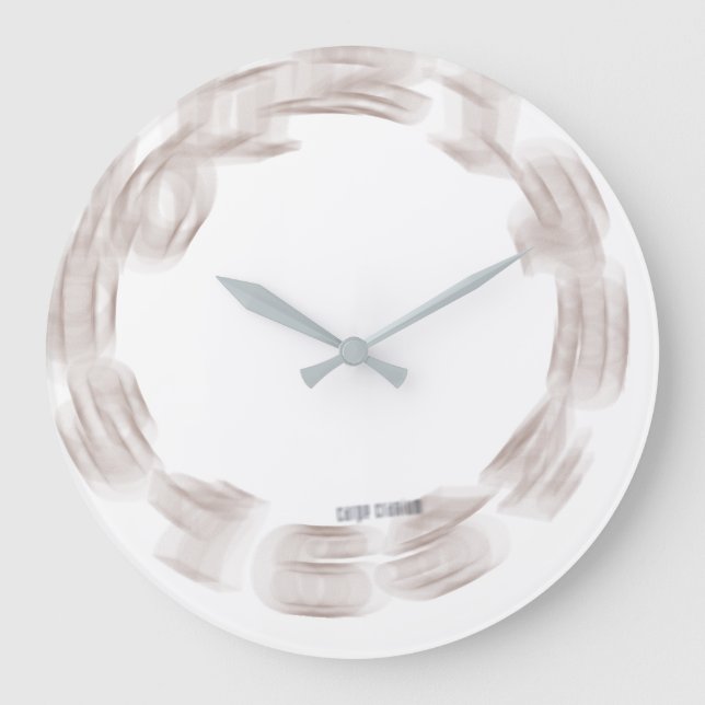 Spinning-Out-of-Control Geek Large Clock (Front)