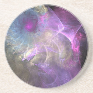 Spinning Pastel Swirls Coaster