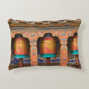 Spinning Prayer Wheels Decorative Cushion
