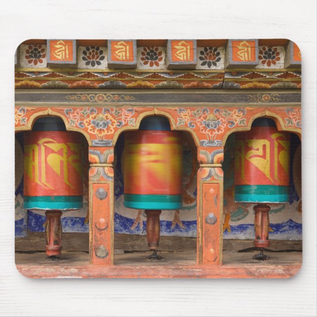 Spinning Prayer Wheels Mouse Mat (Front)