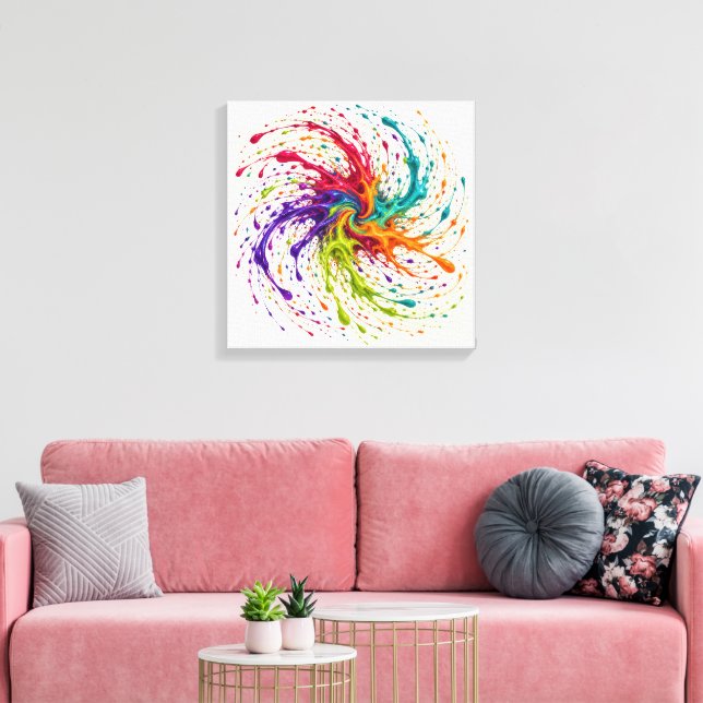 Spinning Prism Canvas Print (Insitu(LivingRoom))