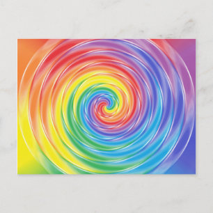 Spinning Rainbow Postcard