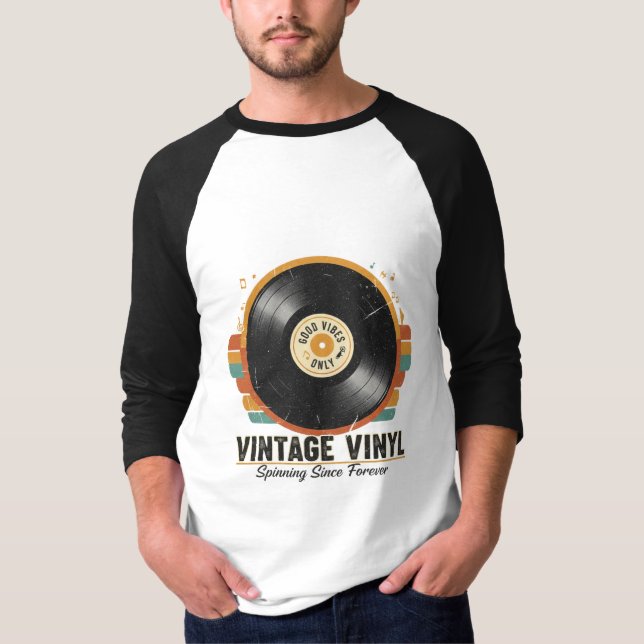 Spinning Since Forever Vinyl Shirt (Front)