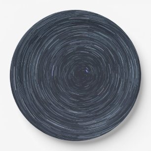 Spinning Sky (Stars in Outer Space) Paper Plate