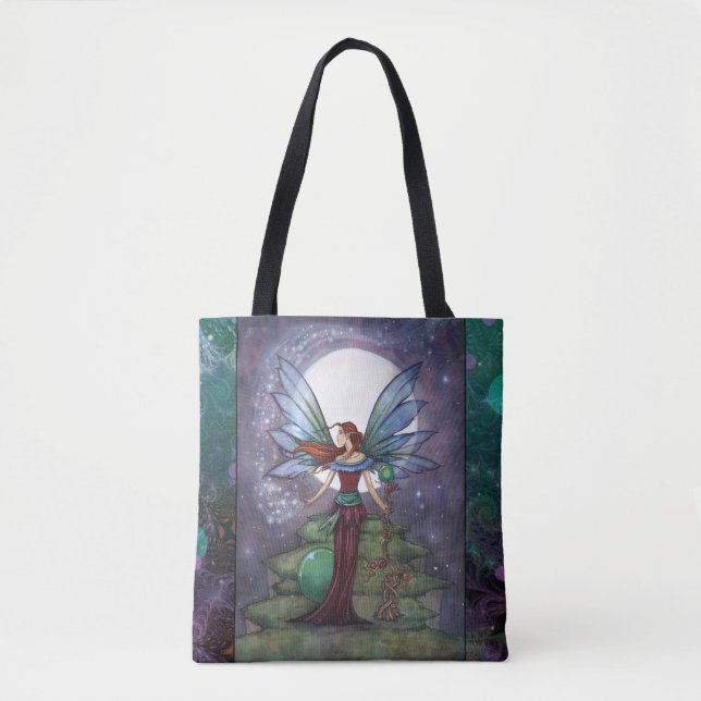 Spinning Stars Magical Fairy by Molly Harrison Tote Bag (Front)