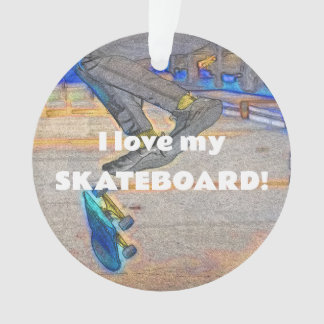 Spinning the Deck - Skateboard Trick Ornament