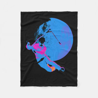 Spinning the Moon - Scooter Rider Fleece Blanket
