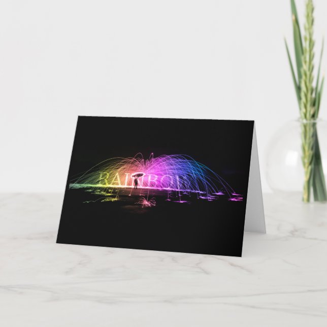 Spinning The Rainbow Card (Front)