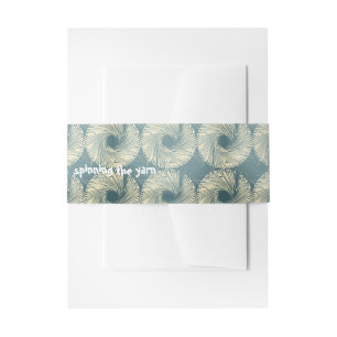 "spinning The Yarn" Belly Bands Invitation Belly Band