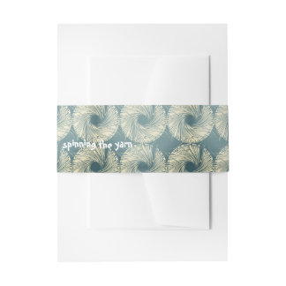 "spinning The Yarn" Belly Bands Invitation Belly Band