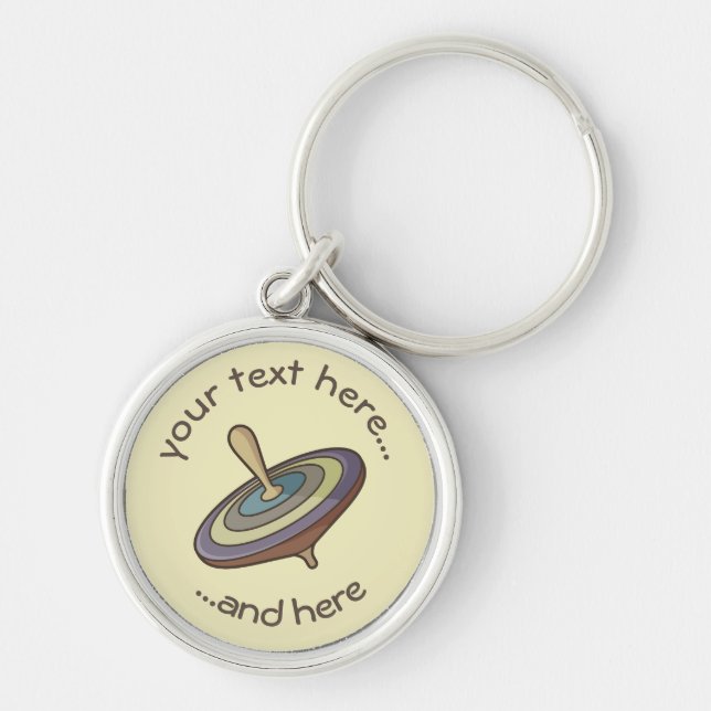 Spinning Top Key Ring (Front)