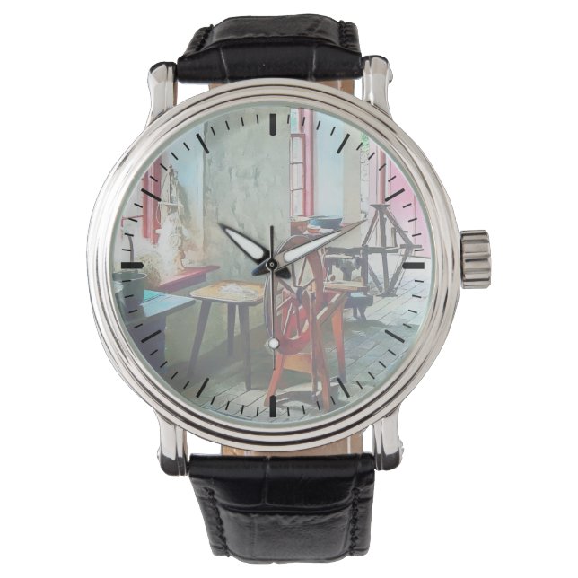 Spinning Wheel Near Window Watch (Front)